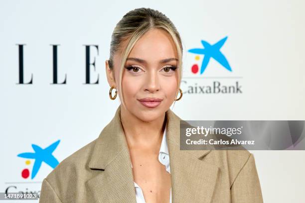 Ana Mena attends the ELLE Women Summit at the El Beatriz Club on March 07, 2023 in Madrid, Spain.