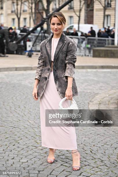 Dianna Agron attends the Miu Miu Womenswear Fall Winter 2023-2024 show as part of Paris Fashion Week on March 07, 2023 in Paris, France.