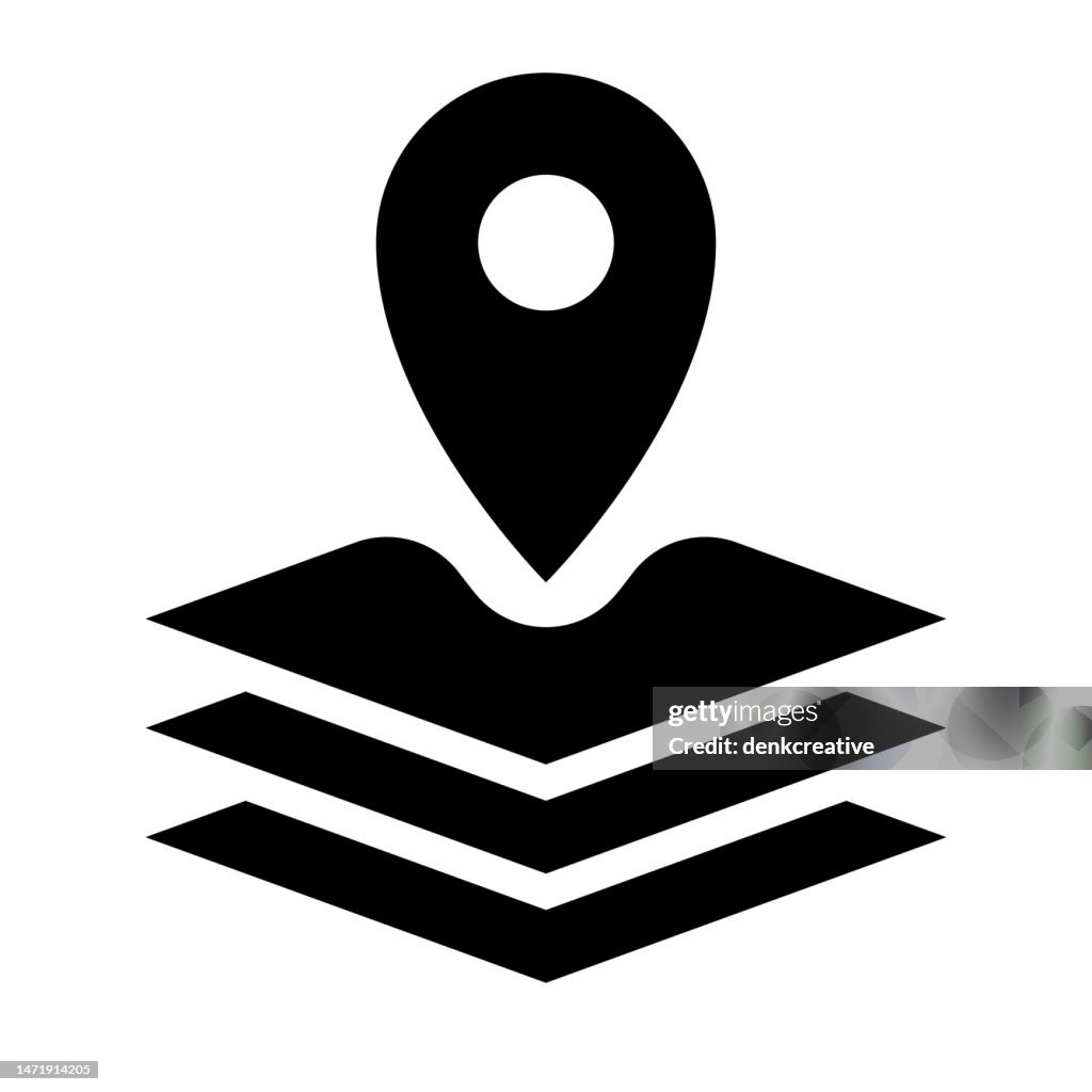 Inset Mono Color Icon for Multi-Level Surface