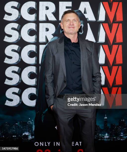 Kevin Williamson attends the Global Premiere of Paramount Pictures and Spyglass Media Group's "Scream VI" at AMC Lincoln Square on March 6, 2023 in...