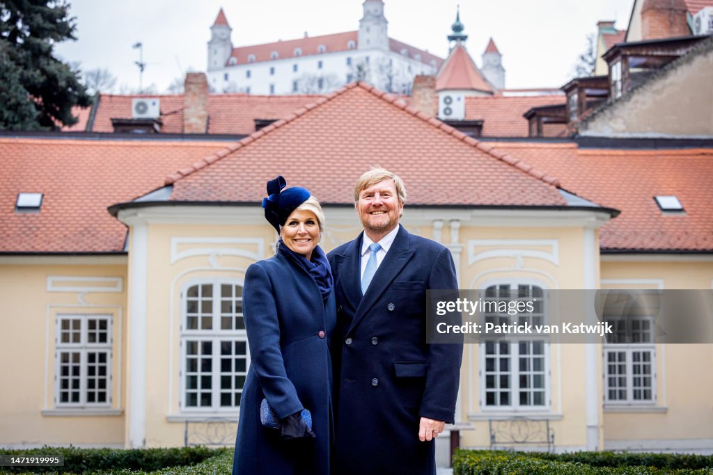 Dutch King Willem-Alexander And Queen Máxima : State Visit To Slovakia : Day One