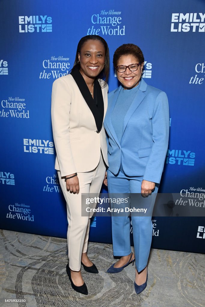 EMILYs List President Laphonza Butler and Los Angeles Mayor Karen