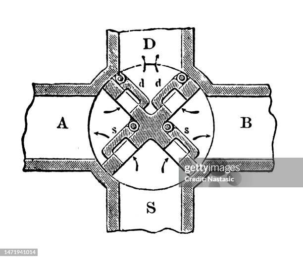 valve tap - boiler engineer stock illustrations
