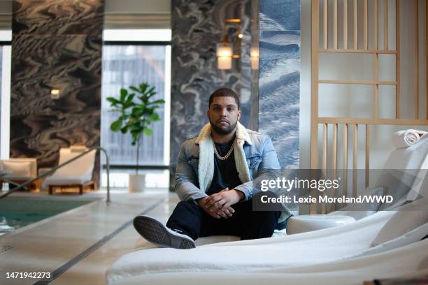 Actor O'Shea Jackson Jr. Is photographed for WWD on May 1, 2019 at the Four Seasons Hotel in New York City.