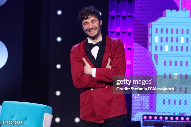 Lino Guanciale attends "Stasera C'è Cattelan" Tv Show on March 07, 2023 in Milan, Italy.