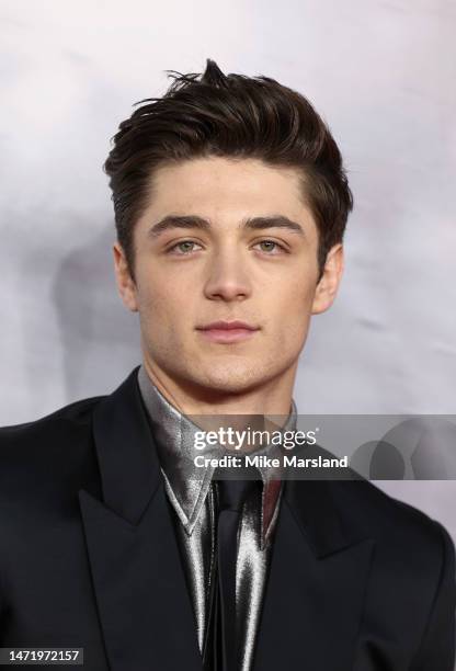 Asher Angel attends the "Shazam! Fury of the Gods" UK Special Screening at Cineworld Leicester Square on March 07, 2023 in London, England.