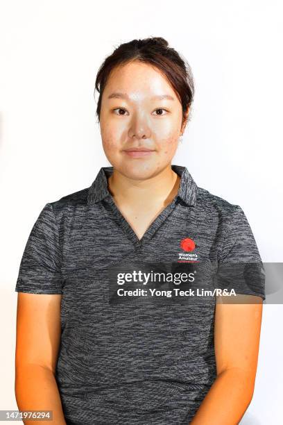 Jiyoo Lim of South Korea poses for a portrait prior to The Women's Amateur Asia-Pacific Championship on The New Course at The Singapore Island...