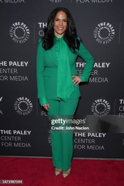 Crystal McCrary attends 'The Rise to the Top of the Entertainment Industry: Debra Lee in Conversation with Crystal McCrary' at Paley Museum on March...