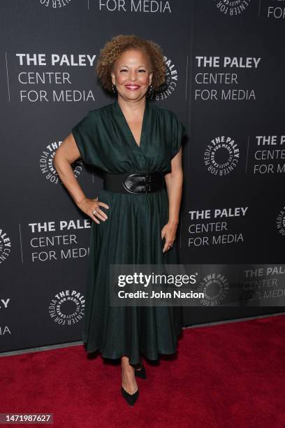 Debra Lee attends 'The Rise to the Top of the Entertainment Industry: Debra Lee in Conversation with Crystal McCrary' at Paley Museum on March 07,...