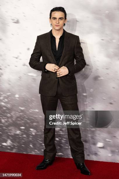 Jack Dylan Grazer attends the "Shazam! Fury of the Gods" UK Special Screening at Cineworld Leicester Square on March 07, 2023 in London, England.