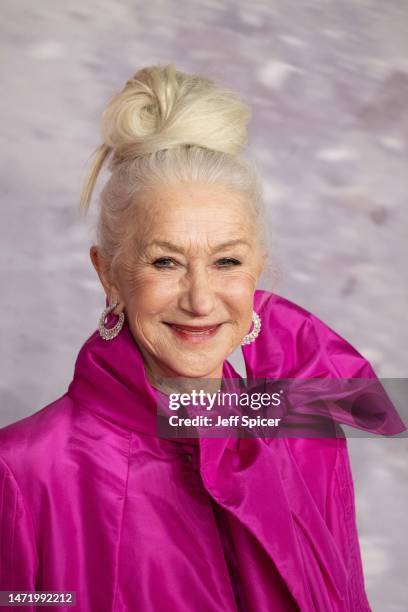 Dame Helen Mirren attends the "Shazam! Fury of the Gods" UK Special Screening at Cineworld Leicester Square on March 07, 2023 in London, England.