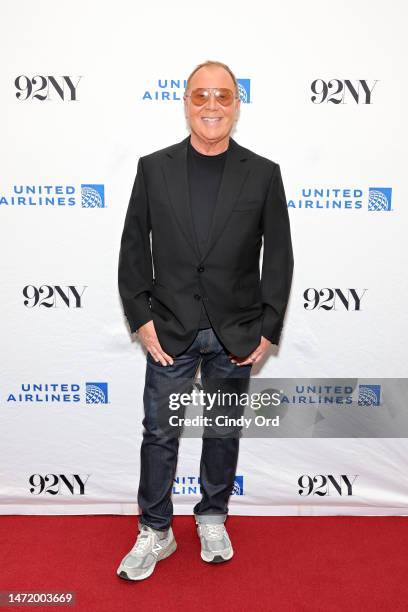 Fashion Designer Michael Kors attends 'Fashion Icons with Fern Mallis: Michael Kors' at The 92nd Street Y, New York on March 07, 2023 in New York...