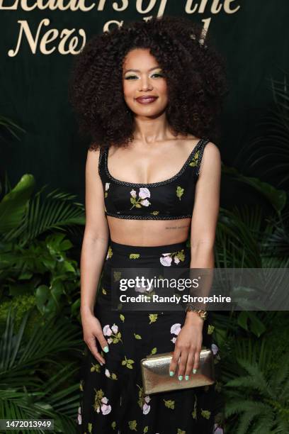 Jaz Sinclair attends the EBONY Oscar Week Dinner at Pendry West Hollywood on March 07, 2023 in West Hollywood, California.