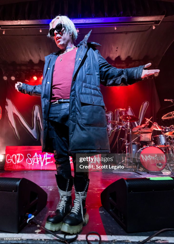 Mod Sun Rapper Mod Sun performs at St. Andrews Hall on March 07, 2023 in Detroit ...