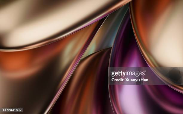 3d abstract graphic design background - purple metallic stock pictures, royalty-free photos & images