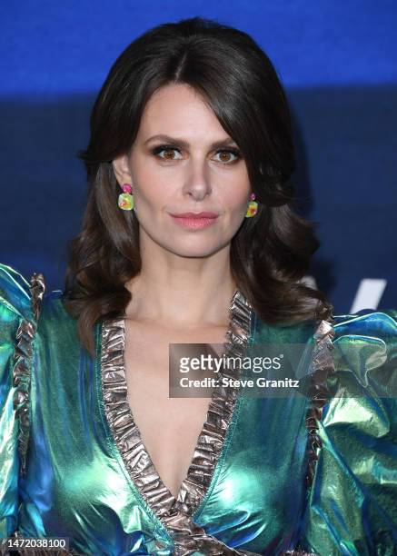 Ellie Taylor arrives at the Apple Original Series "Ted Lasso" Season 3 Red Carpet Premiere Event at Westwood Village Theater on March 07, 2023 in Los...