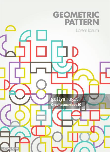 abstract geometric pattern template - mindfulness background stock illustrations