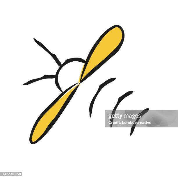 bee logo design - queen bee stock illustrations
