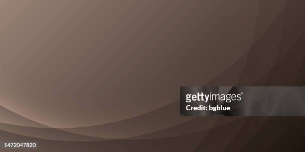 brauner abstrakter hintergrund mit kurven - trendiges geometrisches design - brown background stock-grafiken, -clipart, -cartoons und -symbole