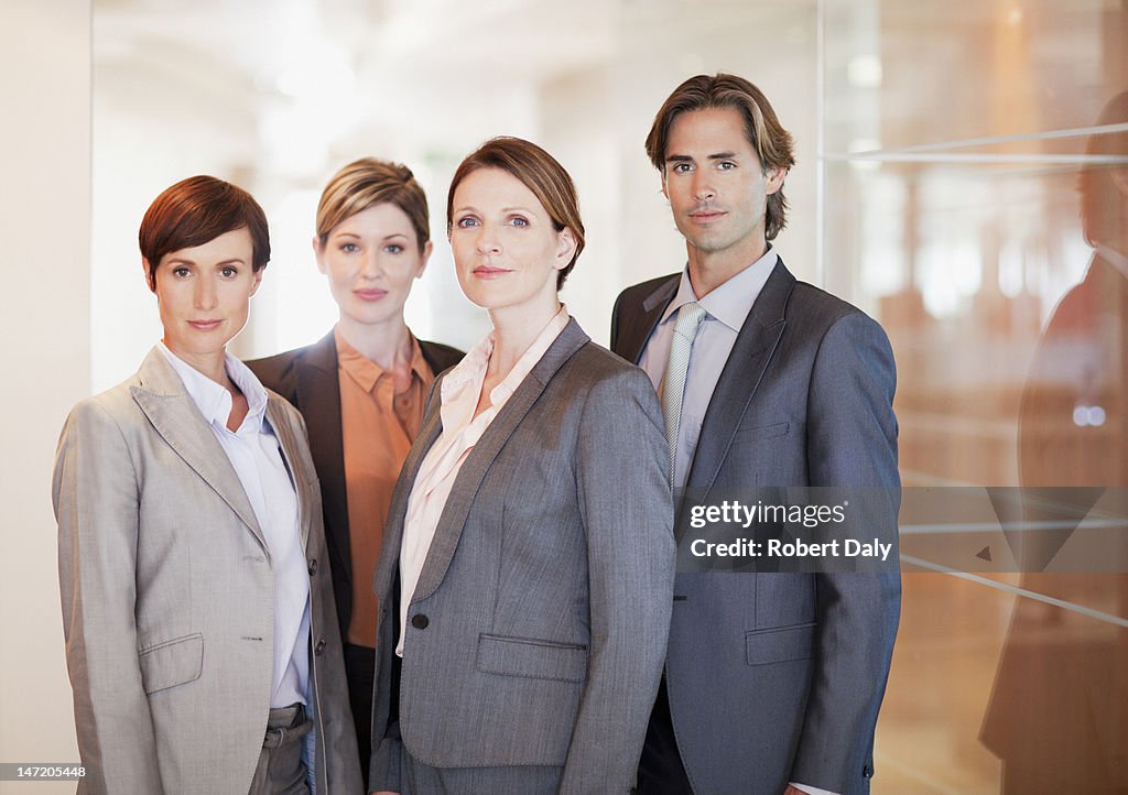 Portrait of confident business people in office