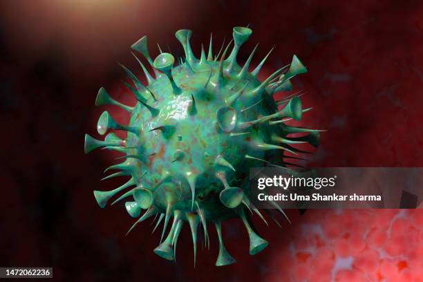 h3n2 influenza, also known as the "hong kong flu," - h3n2 stock pictures, royalty-free photos & images