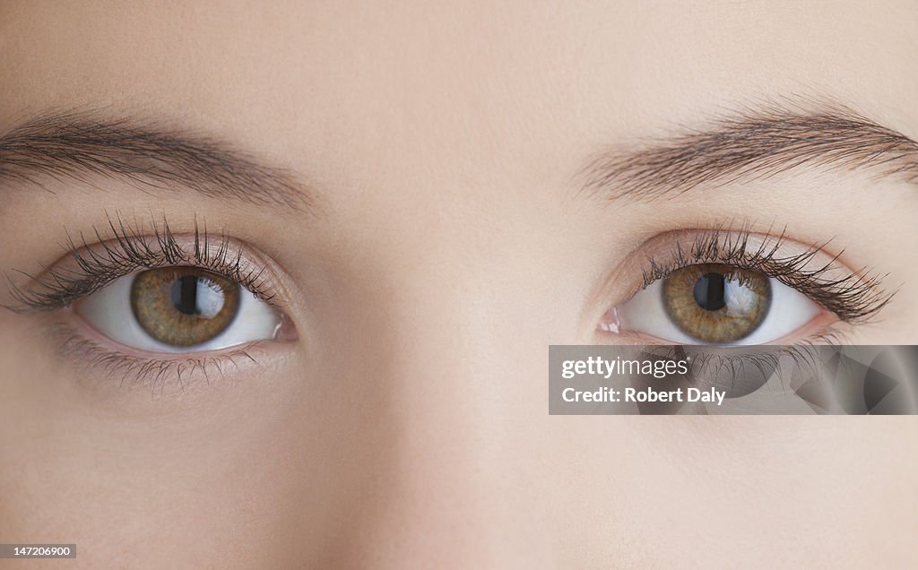 Close up of woman's eyes