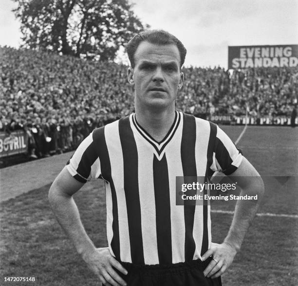 Newcastle Football Club defender Alf McMichael at a League Division 1 match at Fulham, October 17th, 1959. Fulham won 4-3.