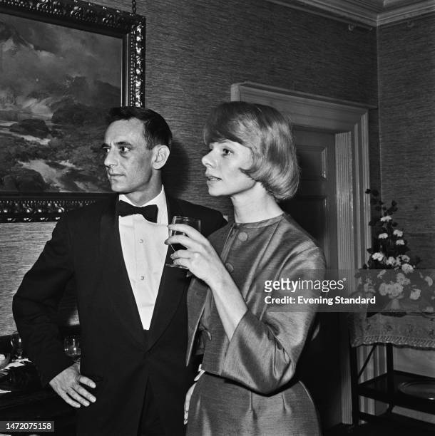 Playwright Willis Hall with actress Jill Bennett , October 15th, 1959.
