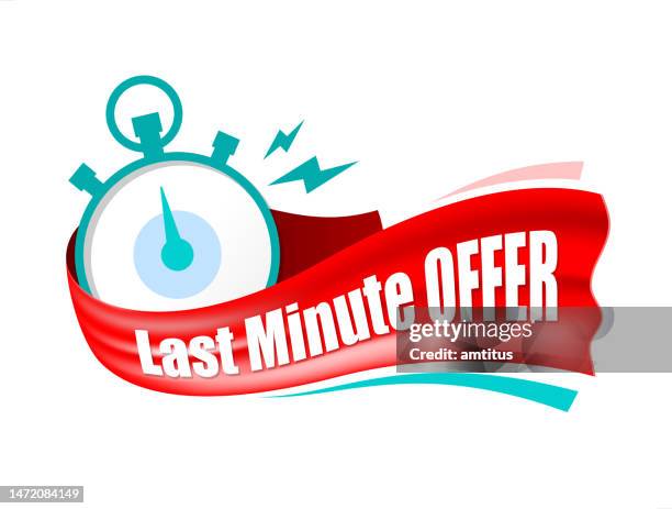 last minute - giving stock illustrations