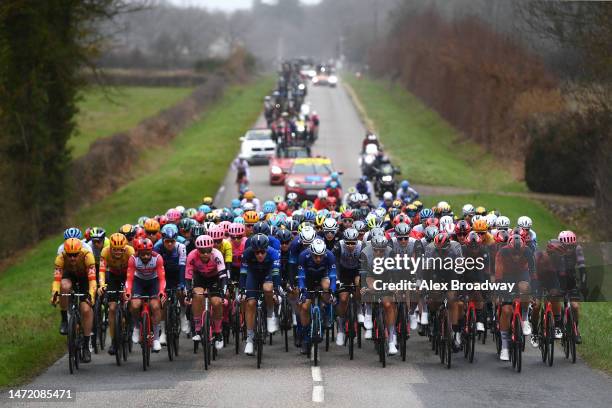 Erik Nordsaeter Resell of Norway and Uno-X Pro Cycling Team, Julien Bernard of France and Team Trek-Segafredo, Stefan Bissegger of Switzerland and...