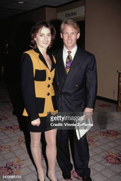 Nadia Comaneci and athlete Bart Conner attend the 7th Annual Magic Johnson Sports Stars Award Salute to Jimmy Connors to Benefit the Muscular...