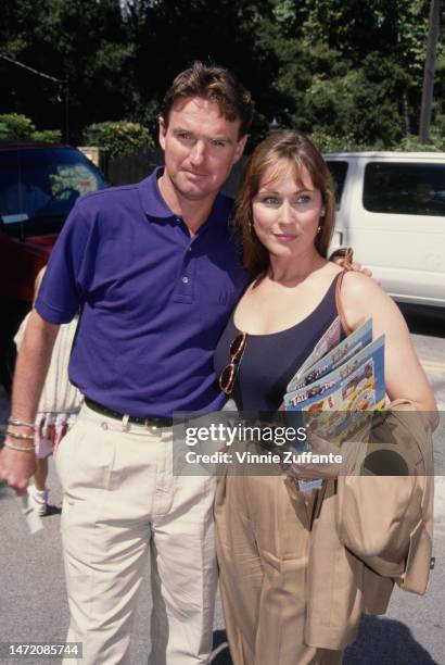 Jimmy Conners and his wife Patti McGuire out and about, 1993.