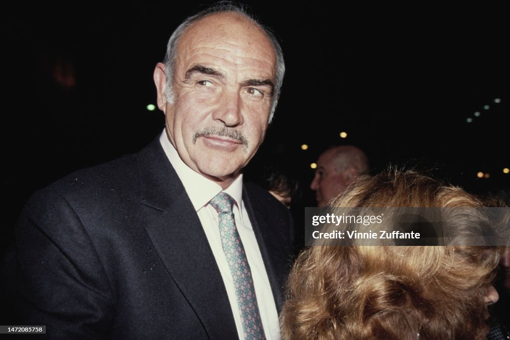 Sean Connery Attends "Medicine Man" Premiere