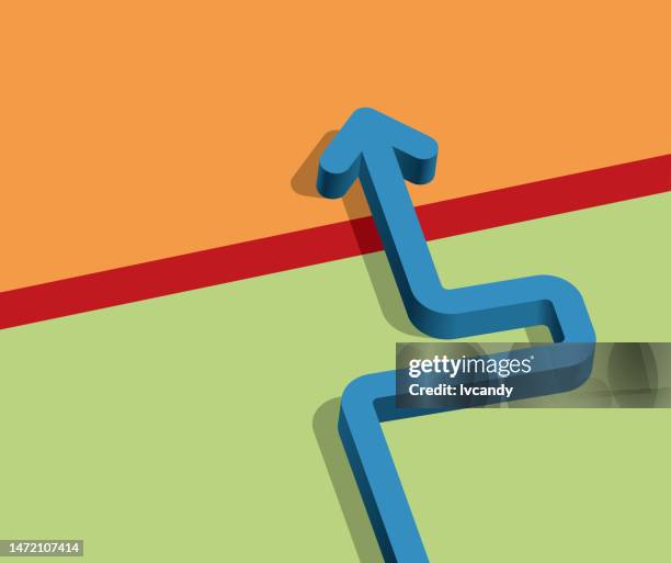 red line - baseline stock illustrations