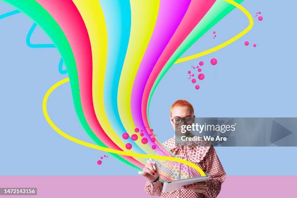 creative imagination - estilista de moda ocupação criativa imagens e fotografias de stock