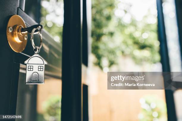 new home, house keys. - front door stock pictures, royalty-free photos & images
