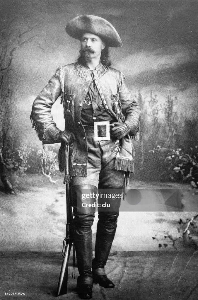 Buffalo Bill portrait, full length