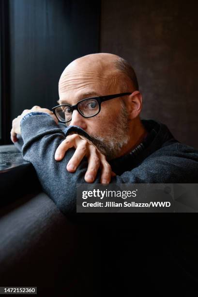 Musician Moby is photographed for WWD on May 14, 2019 in New York City. PUBLISHED IMAGE.