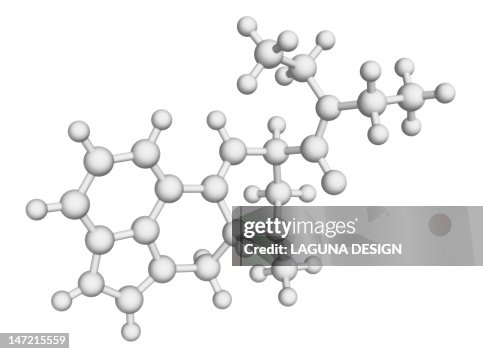 LSD drug molecule LSD drug molecule