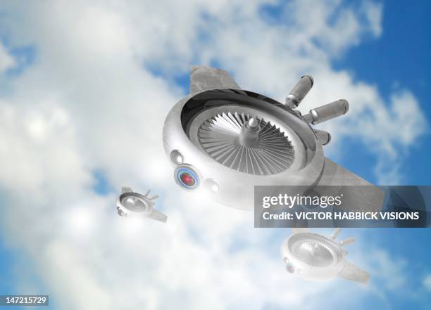 military drone, conceptual artwork - unmanned combat air vehicle stock illustrations