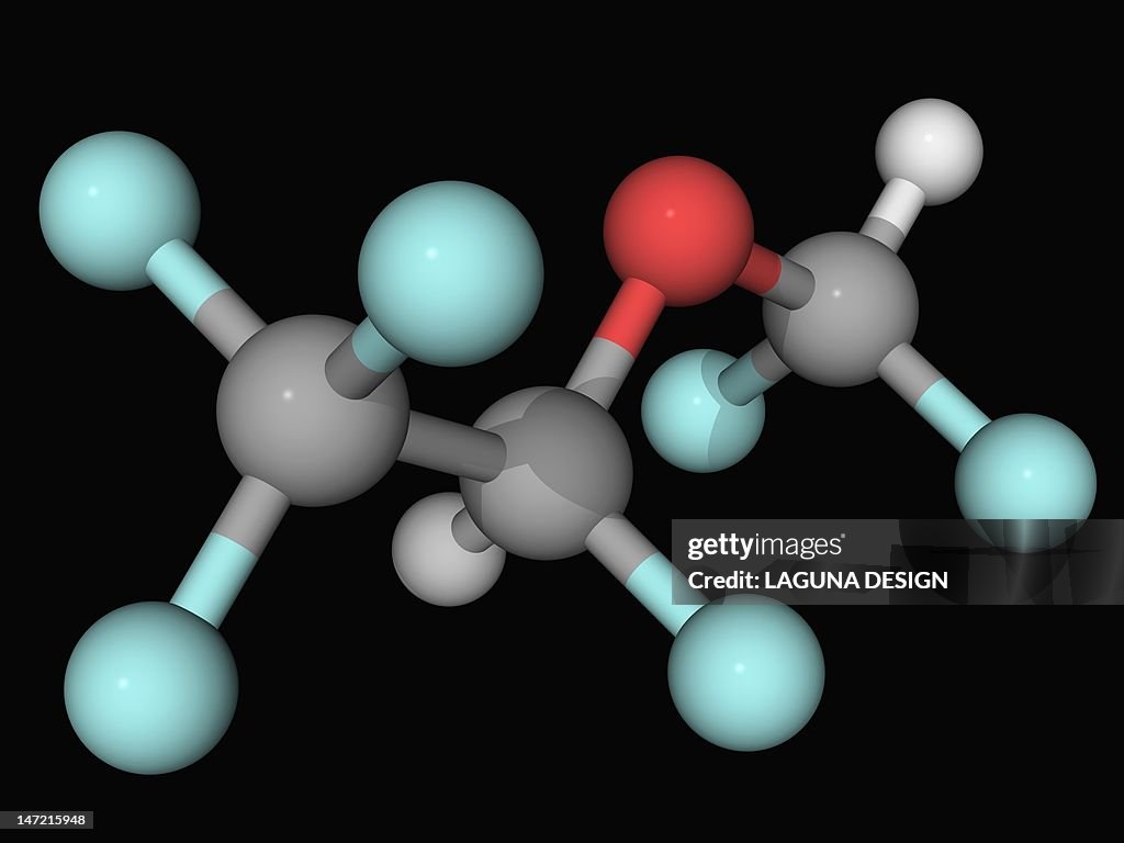 Desflurane molecule