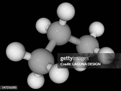 Propane molecule Propane molecule