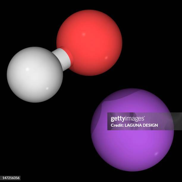 sodium hydroxide molecule - sodium hydroxide stock illustrations