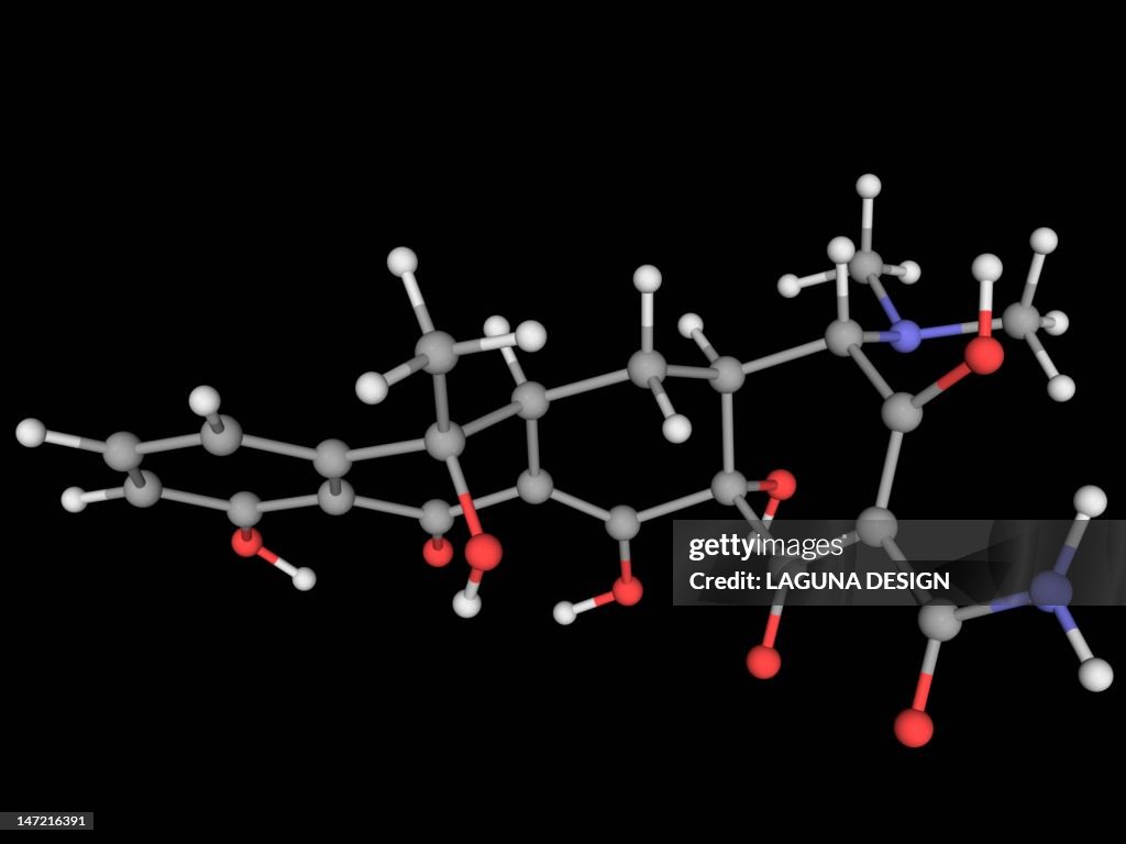 Tetracycline drug molecule