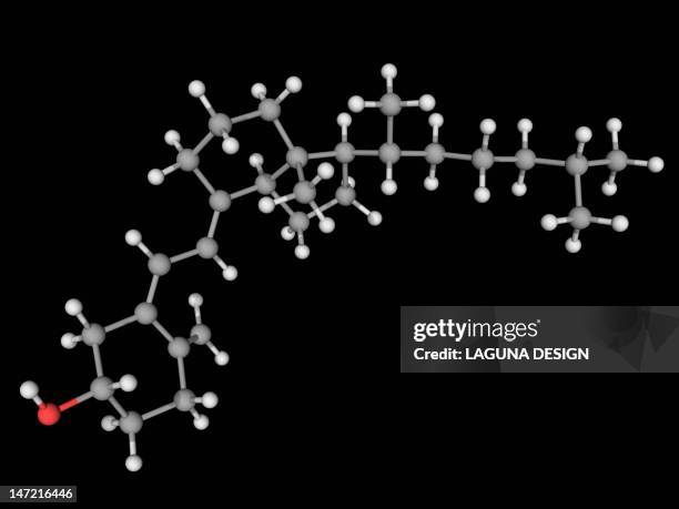 stockillustraties, clipart, cartoons en iconen met vitamin d molecule - vitamine d