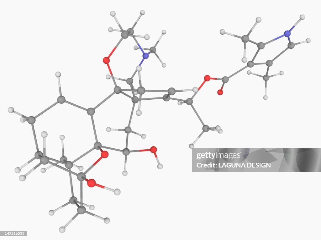 Batrachotoxin poison molecule