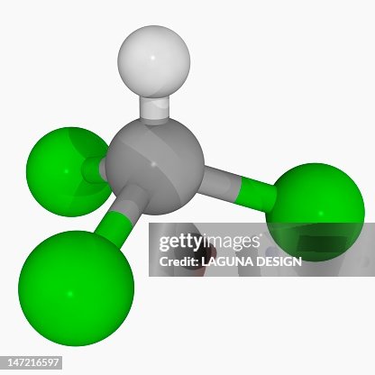 Chloroform molecule Chloroform molecule