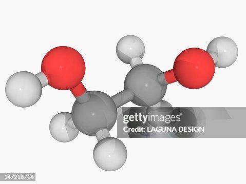 Ethylene glycol molecule Ethylene glycol molecule