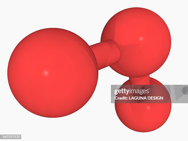 Oxygen Molecule 3d Reaction Of Hydrogen With Oxygen 3D Scene