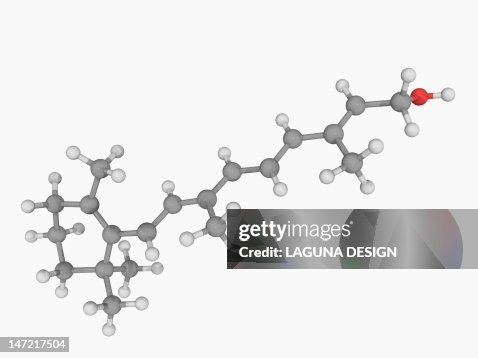 Vitamin A molecule Vitamin A molecule